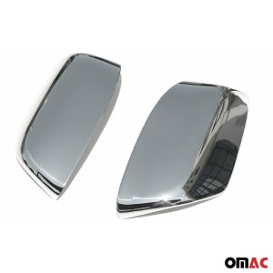 Lexus GX460 Mirror Cover - Omac - S.Steel - Gloss Silver - 2010